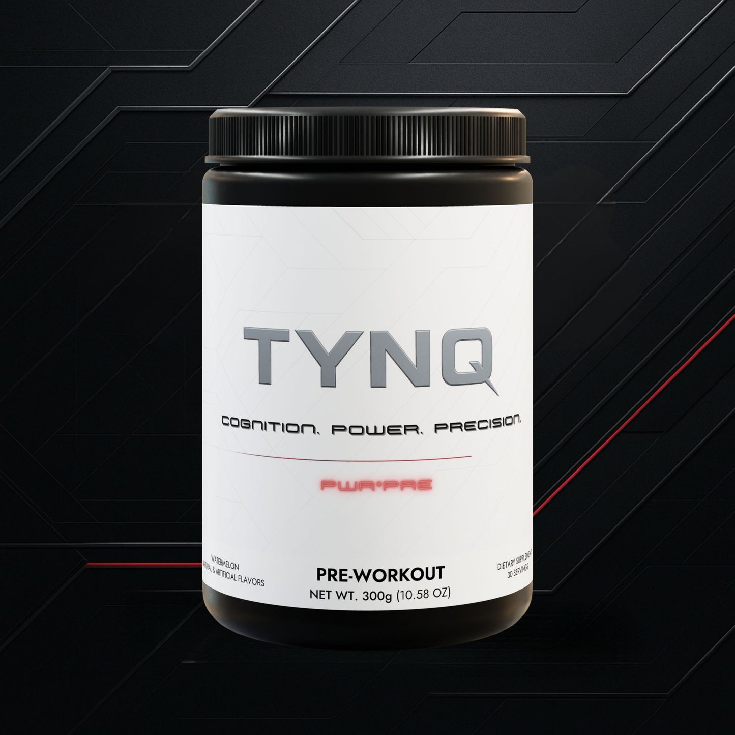 π₯ TYNQ PWR β Daily Pre-Workout Formula Watermelon (300g, 10.58oz)