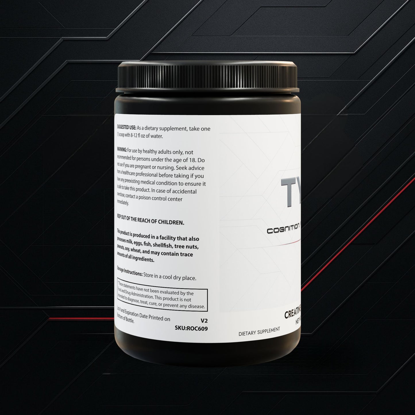 🧠💪 TYNQ Creatine Monohydrate – Cognition. Power. Precision. (300g, 10.58oz)