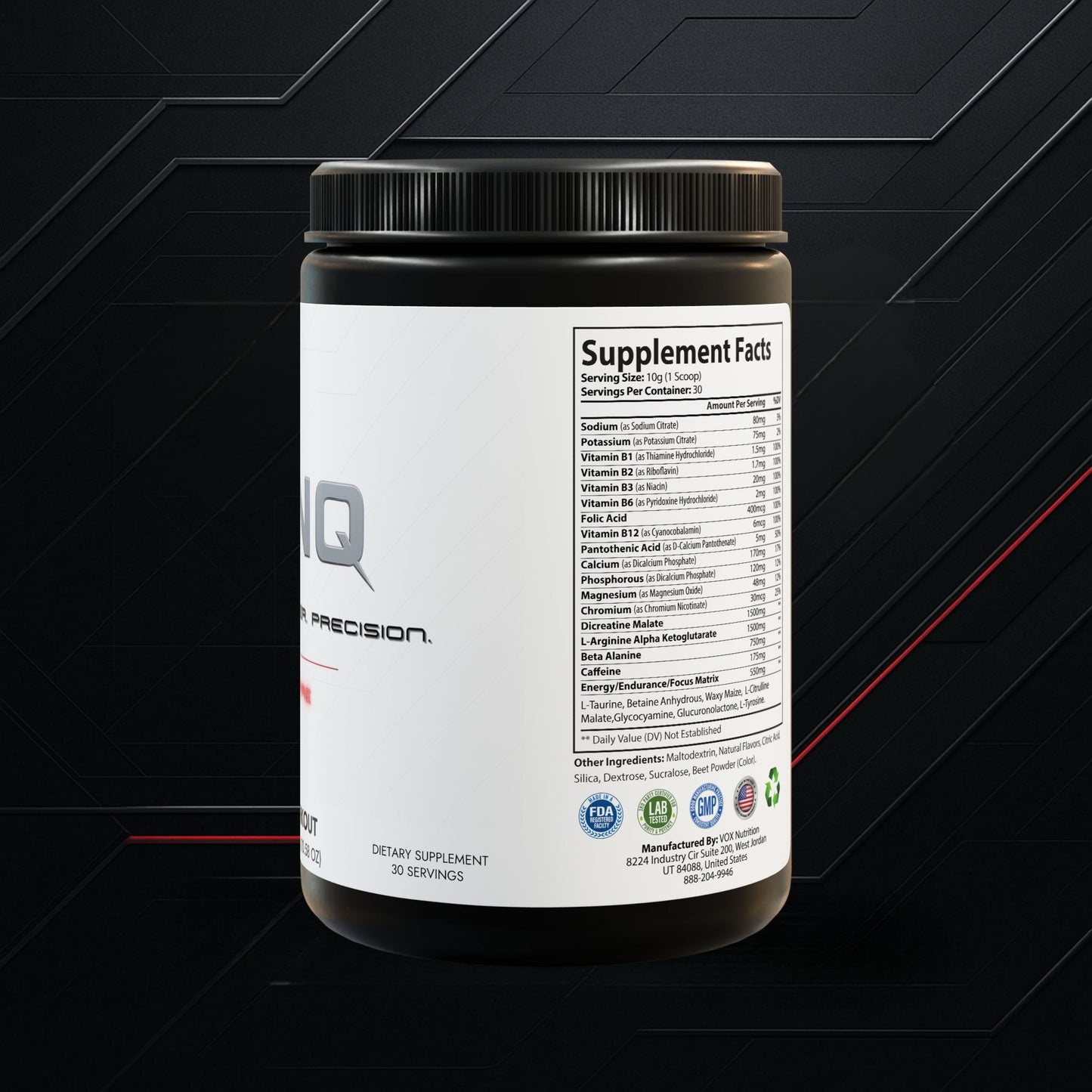 🟥 TYNQ PWR – Daily Pre-Workout Formula Watermelon (300g, 10.58oz)
